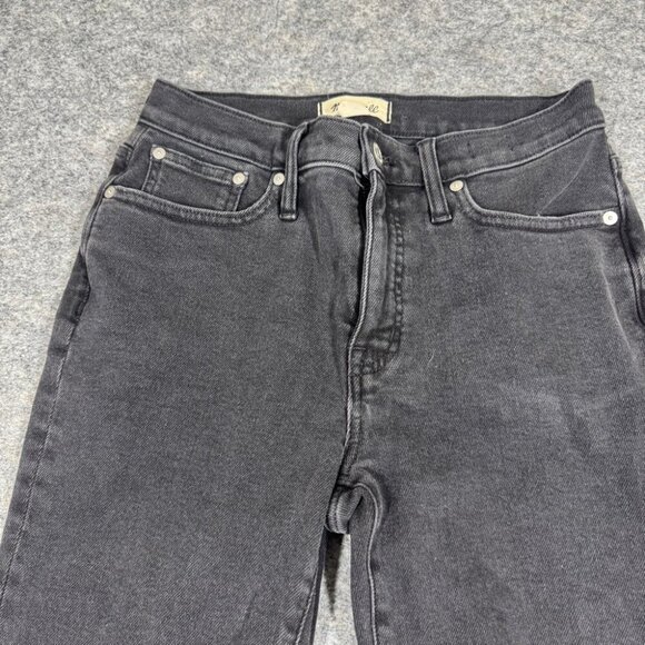 Madewell Mid Rise Kick Out Classic Black Jeans Stretchy Size 27 - Picture 5 of 14